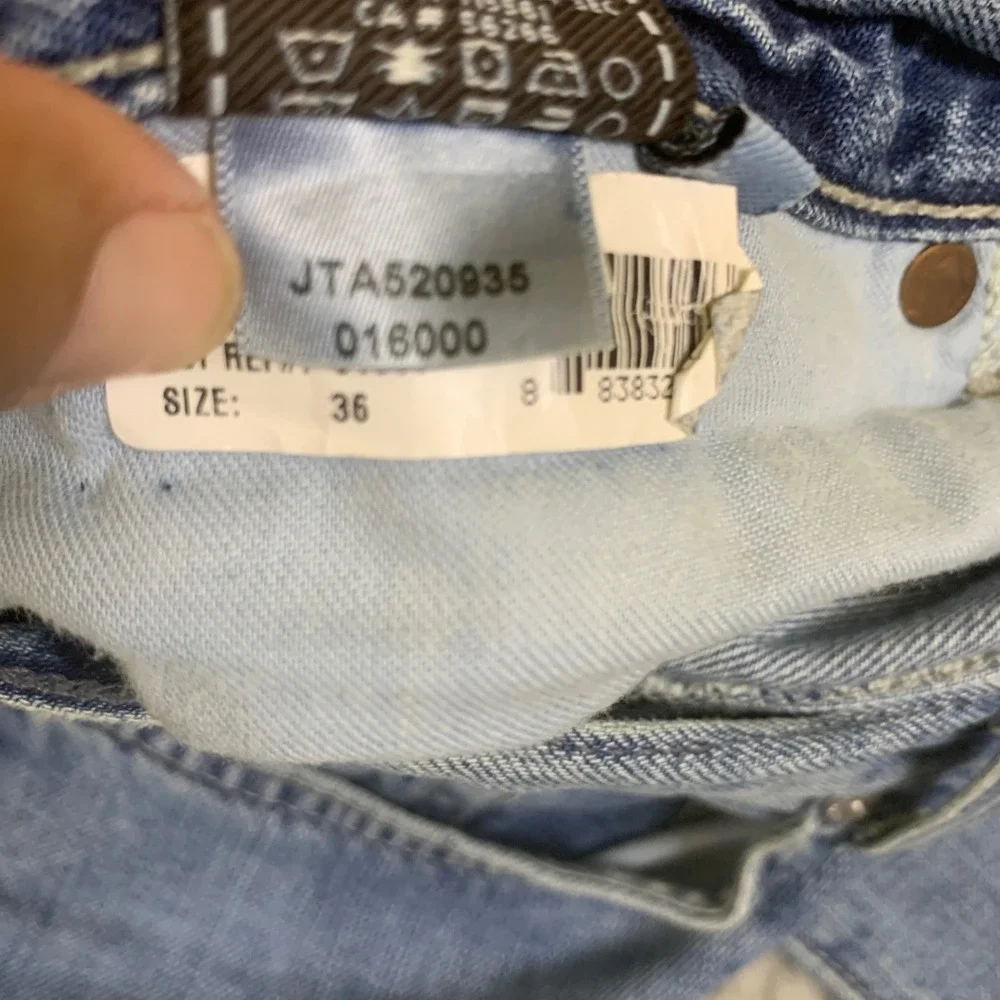 7 For All Mankind Bootcut Jeans Mens 36 Light Wash 100% Cotton JTA520935